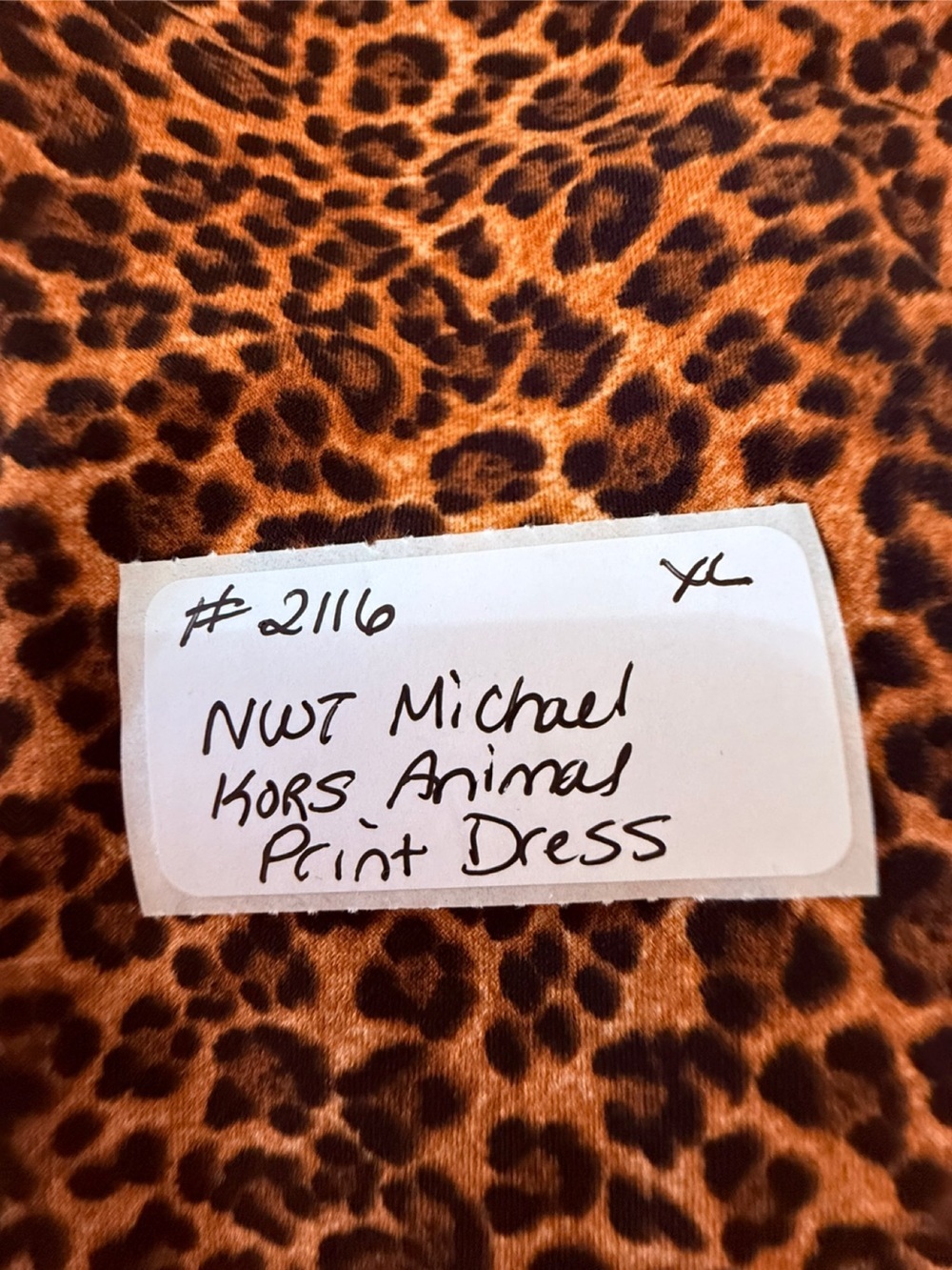 Plus size Michael Kors Sleeveless Leopard Print Shift Dress. NWT. 2X - Picture 8 of 8